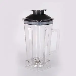 Universal Blender Jar Mixer Ersatzteile Boden mit Klingen BPA FREE 2L Container Jug Pitcher Cup Mischen unzerbrechliches Glas