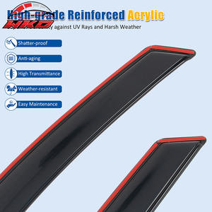 Pour Ford Edge 15-24, 4 visières de fenêtre en acrylique, déflecteurs encastrés, protection contre la pluie - Product Image 4