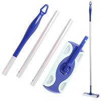 Ensemble de serpillères plates jetables en non-tissé avec manche en aluminium BSCI, remplaçables, pour le nettoyage et le dépoussiérage
