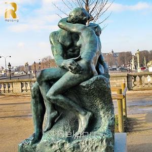 유명한 야외 공원 고품질 청동 키스 동상 로댕 조각 - Product Image 1