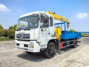 Camión de Transporte de Carga DFAC de 12t con Grúa de Brazo Recto de 6.3t, Camión de Construcción Autocargable Hidráulico para Sa - Product Image 4