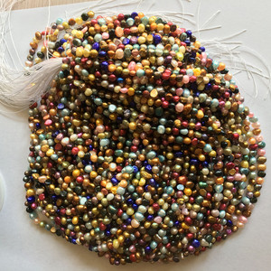 Perlas Barrocas Irregulares de Agua Dulce Teñidas de Colores, Sueltas, de 6-7 mm, al por Mayor, para la Fabricación de Joyas - Product Image 5