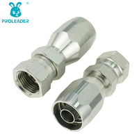 26718D-R5 Raccord hydraulique femelle JIC à cône 74°, réutilisable, résistant à la corrosion, haute pression, zingué, pour assemblage de flexibles