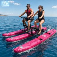 Bouée gonflable double large et plate, vélo aquatique gonflable avec cadre en aluminium, profilé pour parc aquatique, portable, de Chine Lumark