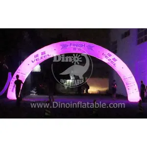 Werkspreis Marathon Ziel Startlinie LED-Beleuchtung aufblasbarer Bogen für Outdoor-Events
