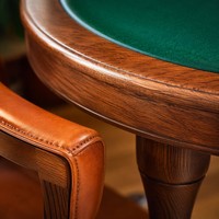 Meubles d'hôpital, table de jeu/de cartes carrée en bois massif avec plateau en feutre vert pour les centres de soins aux personnes âgées