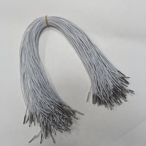 Cuerda elástica de púas 1,5mm 30cm Cuerda elástica blanca negra con extremos de metal para protección facial Cuerda elástica para sujetar el producto YRS53 - Product Image 2