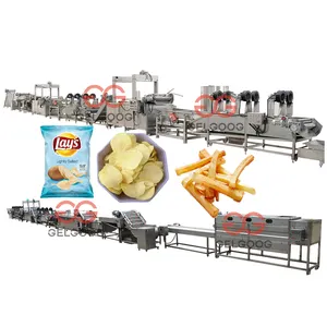 Machine industrielle de fabrication de frites, pommes de terre, Chips à la main