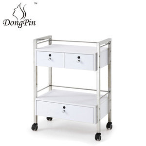 Dongpin Beauty Salon <b>Trolley</b> 64x40x87cm Double Layer With Drawers Mobile Storage Cart For Nail And Hairdressing <b>Tools</b> - Product Image 4