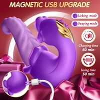Vibrateur clitoridien et point G 4-en-1 Gelance pour femmes, 10 modes de vibration, 100 % étanche, rechargeable par USB