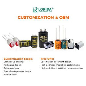 LORIDA ODM/OEM nouveau 100UF 500V 22*30 pilote de Led à haute température Ecap Snap In test reformant les condensateurs électrolytiques - Product Image 6