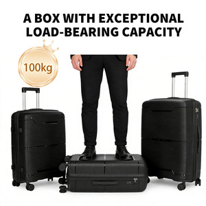 Valise à roulettes 4 roues en polyester, style moderne et simple, légère, durable, coque rigide, étanche, écologique, <span class=keywords><strong>ensemble</strong></span> de bagages cabine - Product Image 6