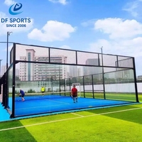 Terrain de padel classique DF Sports, terrain de paddle-tennis robuste pour les terrains de jeux scolaires et les clubs sportifs communautaires