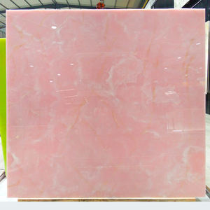 Losa de Mármol Ónix Rosa de Lujo Moderno con Transmisión de Luz para Paneles de Pared Retroiluminados, Encimeras de Cocina y Lavabos - Product Image 1