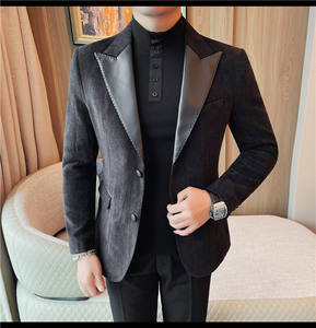 <span class=keywords><strong>Giacca</strong></span> da <span class=keywords><strong>uomo</strong></span> in <span class=keywords><strong>giacca</strong></span> monopetto Casual da <span class=keywords><strong>uomo</strong></span> con risvolto in <span class=keywords><strong>pelle</strong></span> alla moda <span class=keywords><strong>giacca</strong></span> da <span class=keywords><strong>uomo</strong></span> - Product Image 5