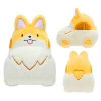 Boneka Plush Custom Lucu Kartun Anjing Duduk OEM Shiba Inu Mobil Kawaii Bantal Hewan Isi Lembut Hadiah Grosir Pabrik MOQ Rendah