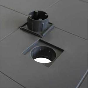 Tavolo Quadrato da Esterno Bica per Bar e Ristoranti 80x80x75h cm Effetto Rattan Marrone in Polipropilene Stile Dallas - Product Image 2