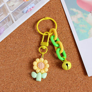 2025 nuevo estilo coreano lindo resina planta girasol Lotus dijes colgantes para decoración pendientes llavero fabricación de joyas llavero - Product Image 6