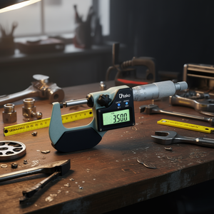 Ttake Digital <b>Micrometer</b> 0-25mm IP65 Waterproof Measurement Tool - Product Image 3