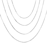 Collier en forme de serpent carré en acier inoxydable PVD, 0.9x50cm, accessoires de mode de haute qualité, collier en chaîne