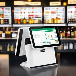 Système Android Epos avec affichage 15 pouces ou 17 pouces Cash POS Register avec fonction SDK