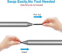 Kit de remplacement de stylet pour ordinateur portable, 3 embouts de stylet HB pour Microsoft Surface Pro 2017/ Pro 4/5/6/7/Book