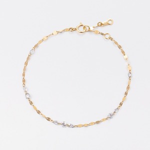 Elegante Brazalete de Cadena con Diamantes Cultivados en Laboratorio de Corte Corazón de 0.83ct en Oro Rosa Sólido de 18K |   Cadena con Diamante Creado en Laboratorio con Corte Corazón - Product Image 1