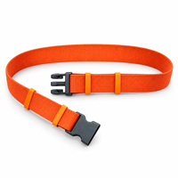 Ceinture de sauvetage pour pompier orange avec sangle en polyester monobloc et boucle à dégagement rapide en nylon 66