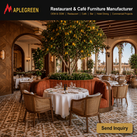 Meubles de restaurant de luxe, banquettes, table et chaises de salle à manger commerciales, ensemble de mobilier pour café, hôtel, design moderne sur mesure