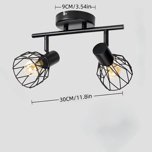 <span class=keywords><strong>Lampadario</strong></span> a 4 Luci in Ferro, Illuminazione Moderna Decorativa Regolabile per Soffitto/Camera da Letto/Faretto - Product Image 4