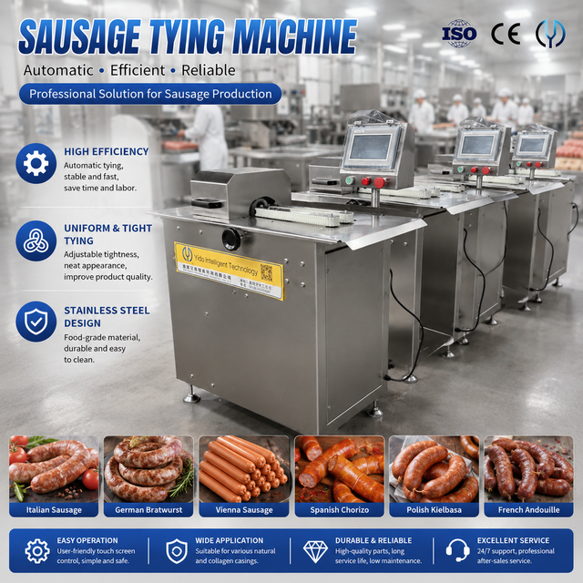Automatic Sausage Tying Machine Linker Equipment for Bratwurst Frankfurter Chorizo Production