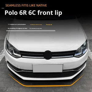 Para Volkswagen <span class=keywords><strong>Polo</strong></span> 6R <span class=keywords><strong>6C</strong></span> 09-17, accesorios de modificación Exterior, nuevo alerón delantero, tipo de parachoques envolvente - Product Image 6