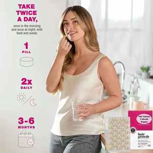 En stock 60 comprimés Complément alimentaire pour la croissance des cheveux pour femmes Comprimés pour la croissance des cheveux pour des cheveux plus forts et plus épais - Product Image 2
