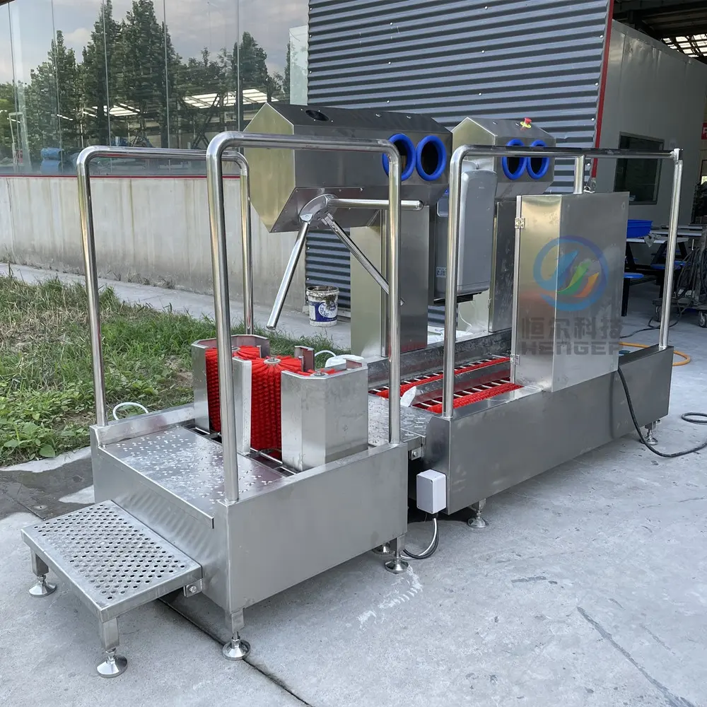 Automatic hygiene station shoe sole cleaning machine