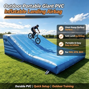 Colchón de Aterrizaje Inflable Gigante Portátil para Exteriores, para Bicicleta, Motocicleta, Salto Todoterreno, Entrenamiento de Acrobacias - Product Image 1