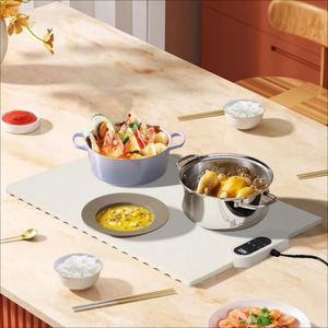 Ast Heating Foldable Silicone Electric Mat Custom Logo Kitchen Food Warming Warmer with Adjustable Temperature Plastic Material - Product Image 1