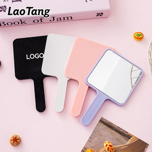 <span class=keywords><strong>Specchio</strong></span> per il Trucco Portatile a Forma Quadrata con Logo Personalizzato, <span class=keywords><strong>Specchio</strong></span> Cosmetico con Manico in Plastica per Donne - Product Image 1
