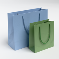 Sacs en papier pour emballages cadeaux cosmétiques et alimentaires, recyclables, laminés, imprimés en couleurs personnalisées, pour rouge à lèvres et blush, en matériaux recyclés