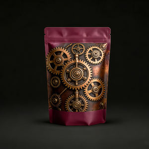 Digital Printed Smell Proof Resealable Stand Pouches Matte <b>Window</b> <b>Foil</b> Food Grade Custom Brand 3.5-gram Polyester Film Bag - Product Image 4