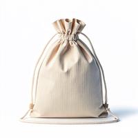 Sac à cordon personnalisé avec logo, sac d'emballage cadeau en coton et lin, pochette en coton naturel personnalisée, sac personnalisé
