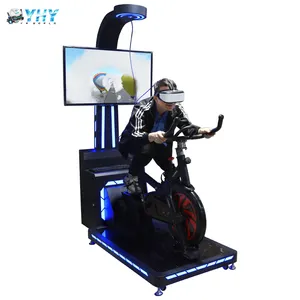YHY cuscino regolabile sport 42 pollici schermo Fitness bicicletta 9D Motion Simulator Vr Bike
