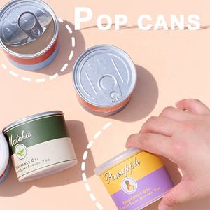 Easy Pull Can Creative Matcha Perfume Incienso sin llama Hogar Dormitorio Anillo de tracción clásico Ambientador Tarro Bálsamo sólido - Product Image 5