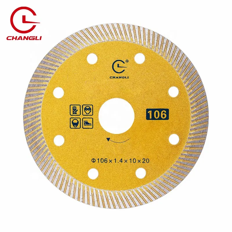 106mm 115mm 4Inch Hot Cold Press Dry Wet Mesh Turbo Diamond Saw Blade Cutting Disc Tile Cutter Porcelain For Ceramic