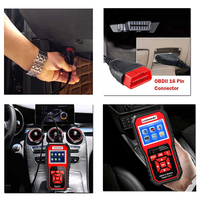 KONNWEI KW870 Escáner de Diagnóstico 2 en 1 para Sistema de Arranque/Carga y OBD2 para Fallo de Batería y Motor