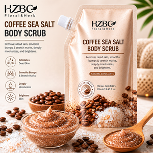 Gommage corporel raffermissant au café et au sel de la <span class=keywords><strong>Mer</strong></span> Morte, format salon SPA, avec pot et étiquette personnalisés - 1000g/2kg/5kg, détoxifiant, anti-cellulite - Product Image 2