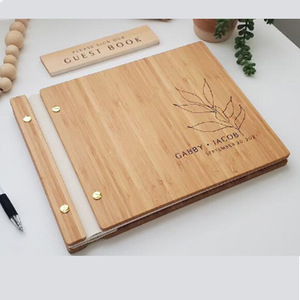 <span class=keywords><strong>Livre</strong></span> <span class=keywords><strong>d</strong></span>'<span class=keywords><strong>or</strong></span> en bois vierge sans logo, style nordique, pour mariage champêtre, vente en gros usine - Product Image 1