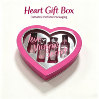 Boîte cadeau en carton rigide écologique personnalisée avec fenêtre transparente, emballage de luxe pour parfum, pour les cadeaux de la Saint-Valentin (personnalisé)