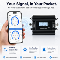 Amplificador de Señal EasyBoost 850 1900MHz B5 B2, Repetidor con Control por Aplicación Tuya, Kit de Antena para Operadores Locales de EE. UU., Teléfono Celular