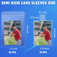 Protège-cartes TCG Perfect Fit – Fournitures d'expédition pour cartes à collectionner – Protège-cartes transparents à languettes personnalisables – Porte-cartes semi-rigides