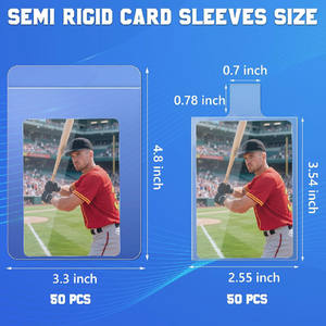 Protège-cartes Pokémon TCG Perfect Fit – Fournitures d'expédition pour cartes <span class=keywords><strong>à</strong></span> collectionner – Protège-cartes transparents <span class=keywords><strong>à</strong></span> onglets personnalisés – Porte-cartes semi-rigide - Product Image 2